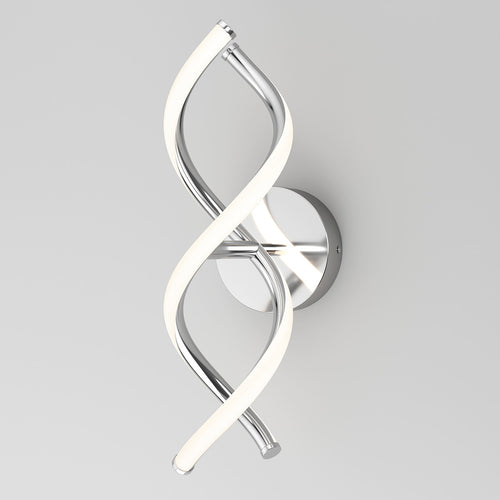 DNA LED modern wall sconce 3 CCT chrome