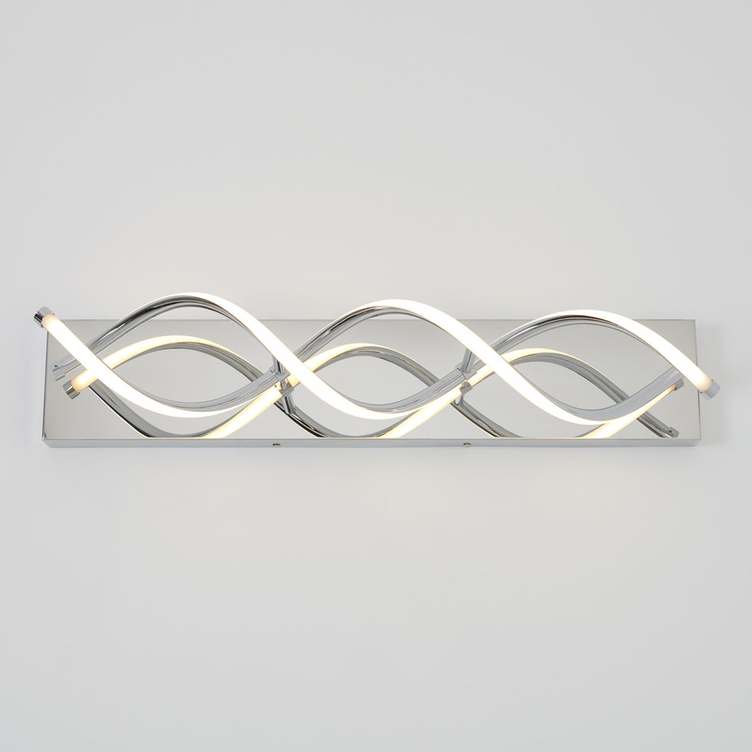 DNA modern LED vanity light chrome