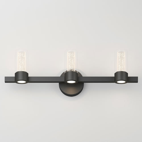 Novello LED modern bathroom vanity light black