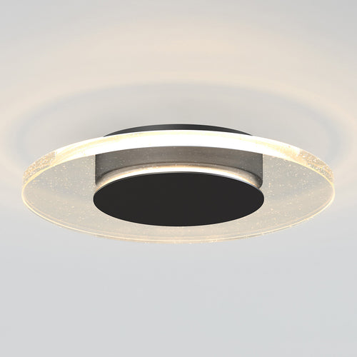 Essence Disk Integrated LED Flush Mount Black