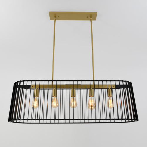 Gatsby pendant light black and gold