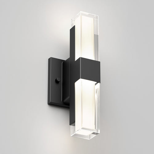 Gemini Integrated LED Outdoor Light Black