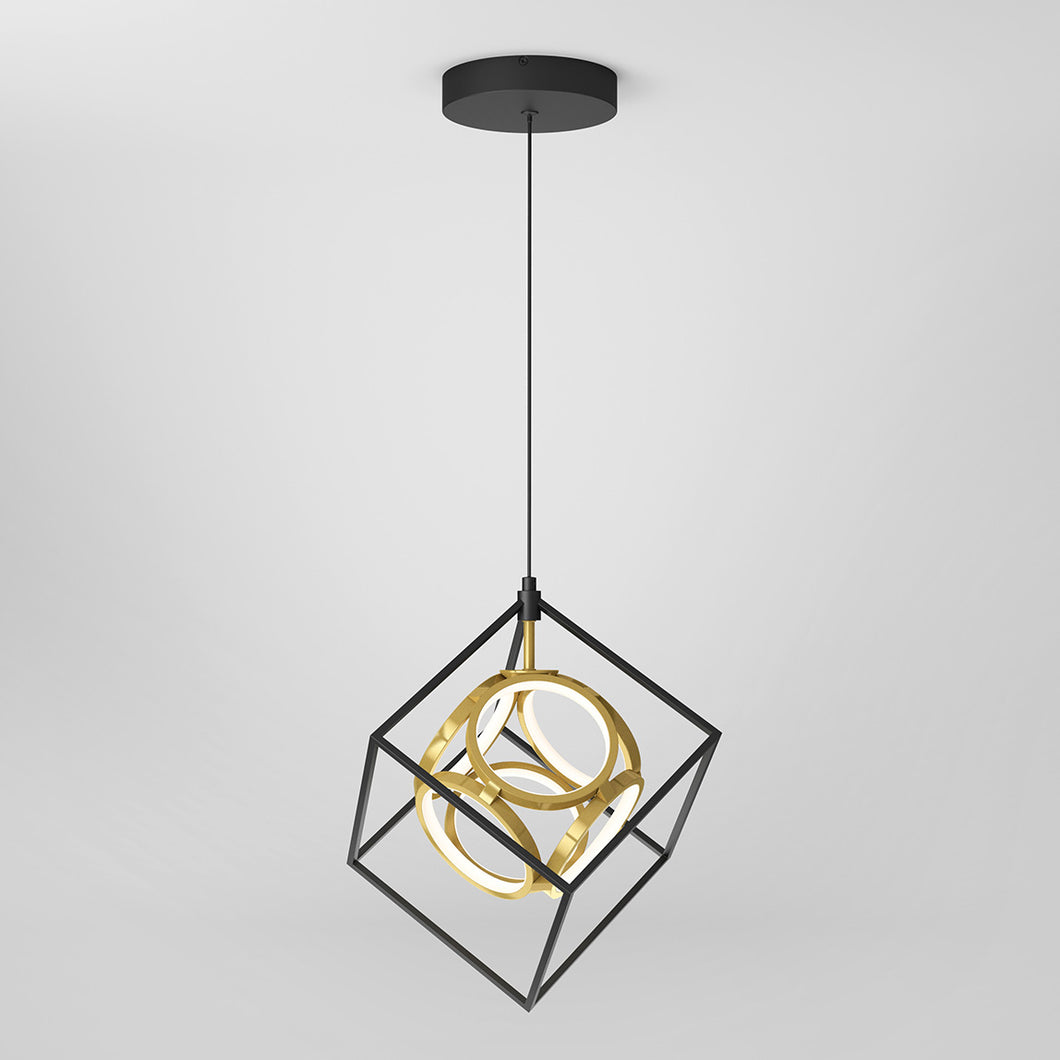 Mini Luxury LED pendant light black and gold