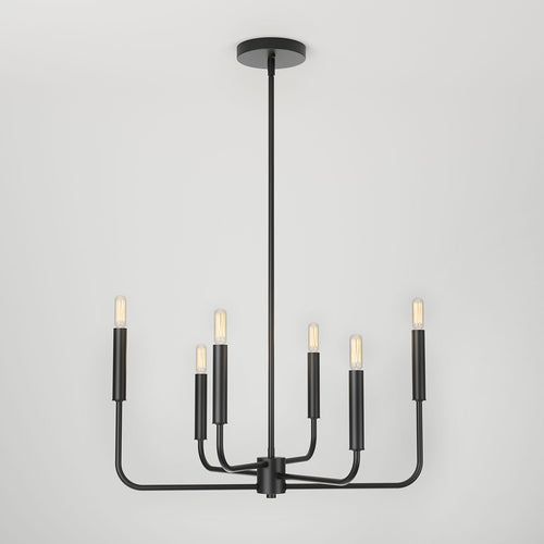 Manchester 6-light Pendant Black