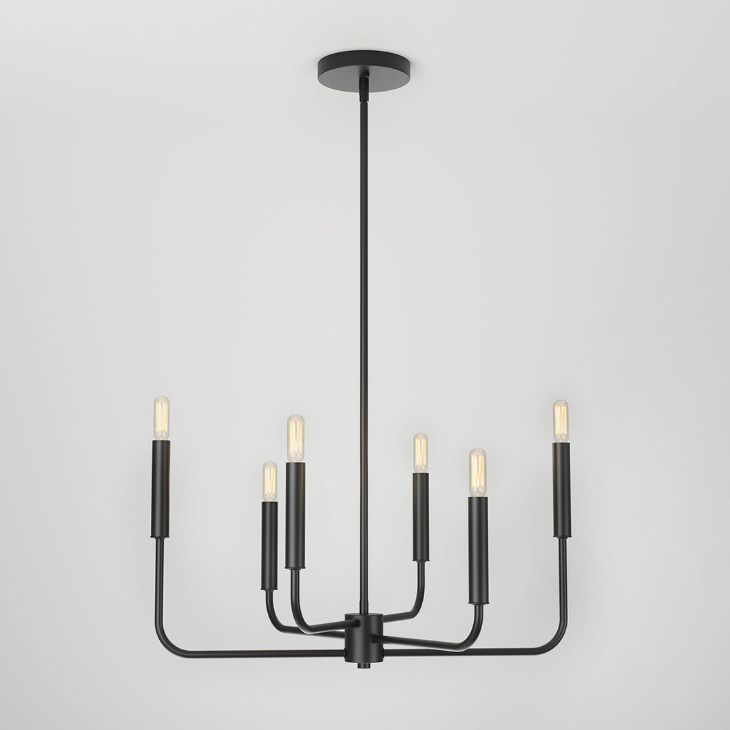 Manchester 6-light Pendant Black
