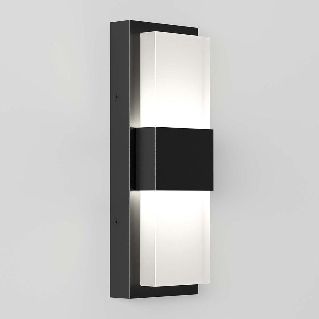Mazza Frosted Integrated LED Outdoor Light Black