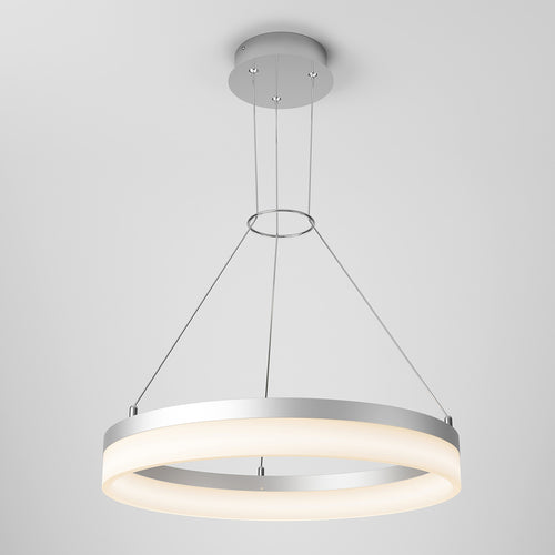 Optical Integrated LED Pendant Light 3CCT Silver