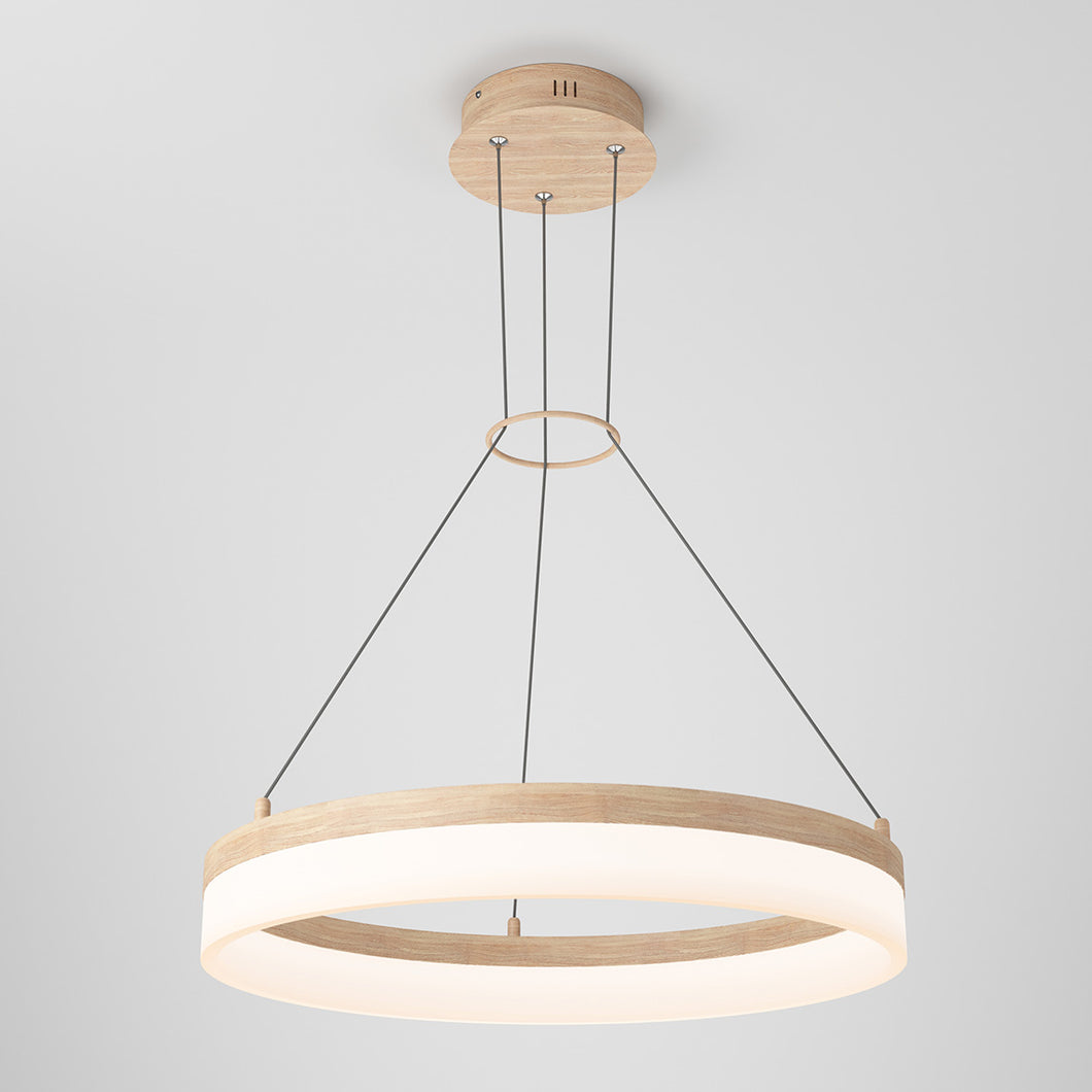 Optical LED Pendant Light Wood Effect