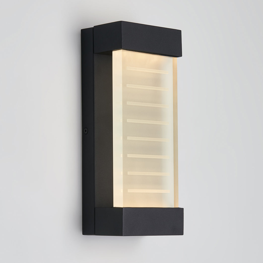 Percy Integrated LED Outdoor Wall Light Black