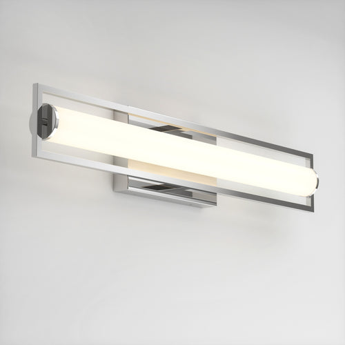 Rialto modern LED vanity light 3 CCT chrome
