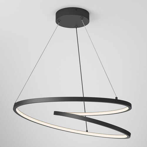 Salto Integrated LED Pendant Light Black
