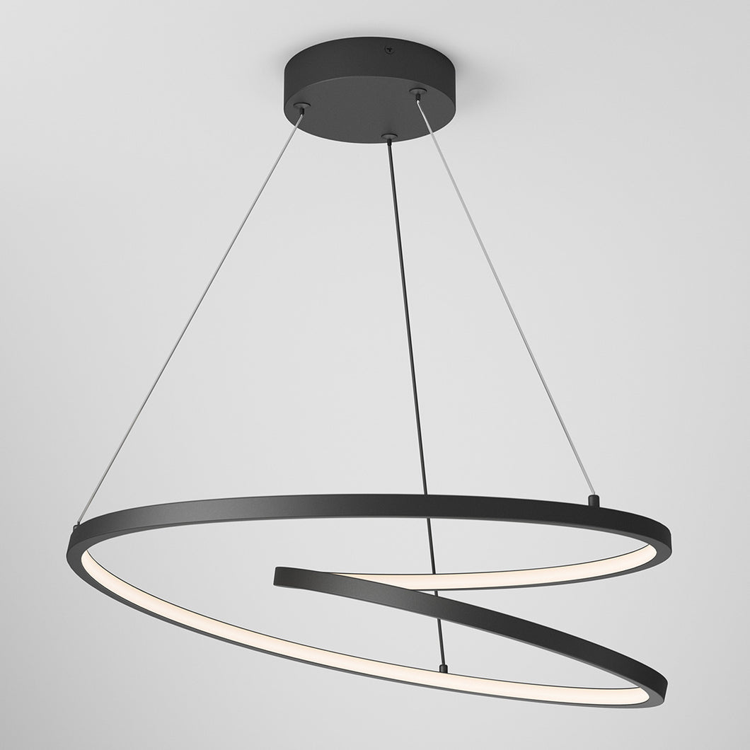 Salto Integrated LED Pendant Light Black
