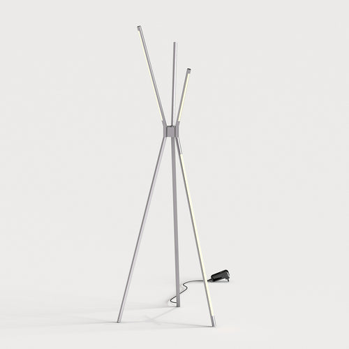 Triad Integrated LED Floor Lamp Chrome