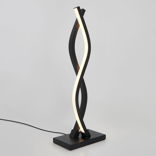 Wave Black LED Table Lamp